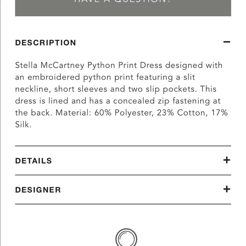 Stella McCartney PARTY Snakeskin Print Dress, SZ 36 - Picture 6 of 15